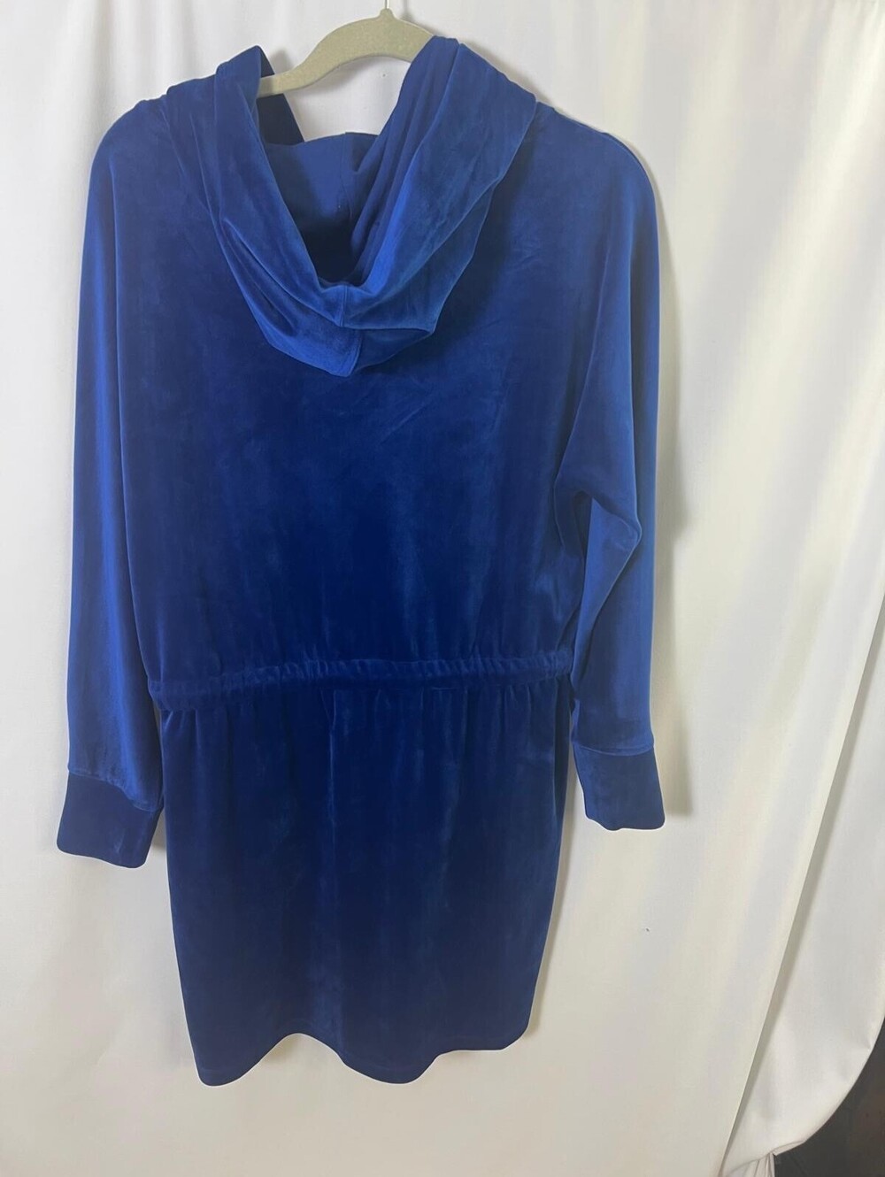 Calvin Klein Blue Velvet Dress Large Casual - Picture 9 of 10
